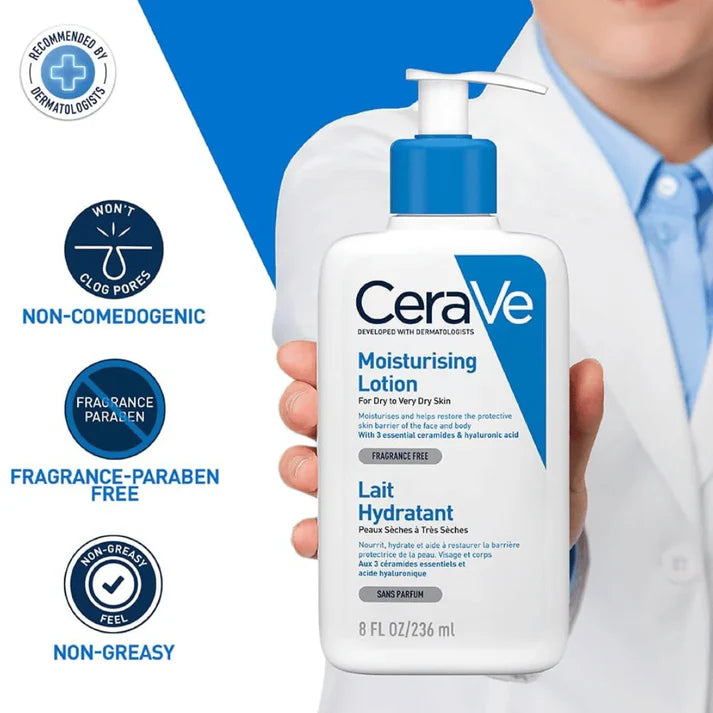 CeraVe Moisturizing Lotion 237ml - For Dry To Very Dry Skin