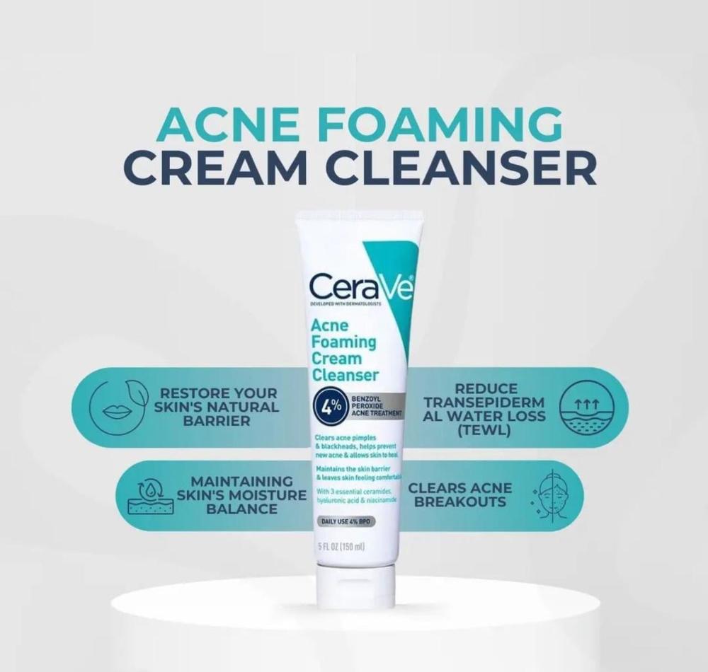 CeraVe Acne Foaming Cream Cleanser 100ml