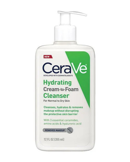 CeraVe Hydrating Cream-to-Foam Cleanser 237ml